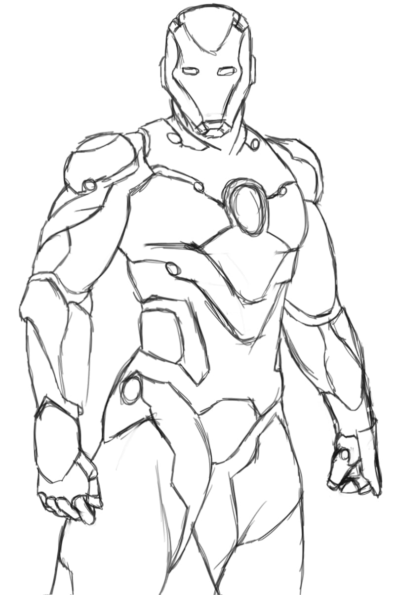 free iron man coloring pages