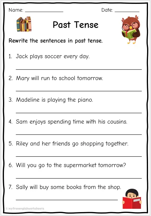 Irregular Verbs In Present And Past Tense Worksheets K5 Learning
