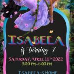Isabela Madrigal Encanto Birthday Invitation Encanto Party Invitation
