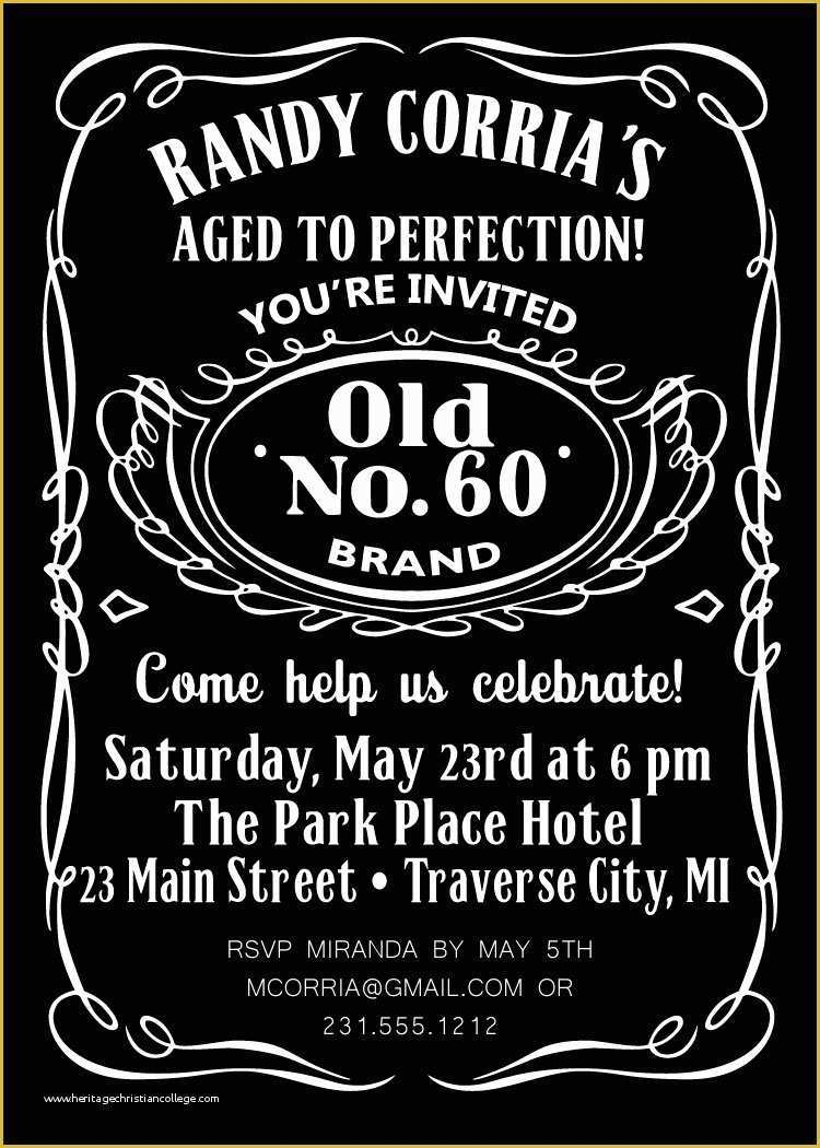 downloadable jack daniels invitation template free