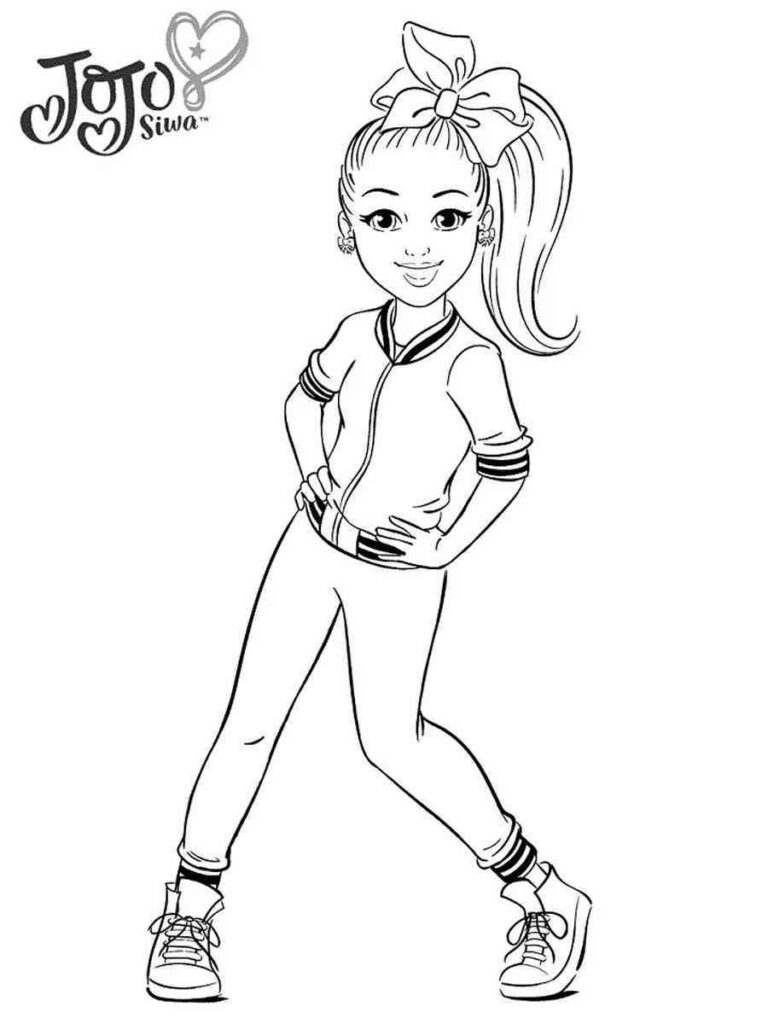 Jojo Siwa Coloring Pages Free Printable