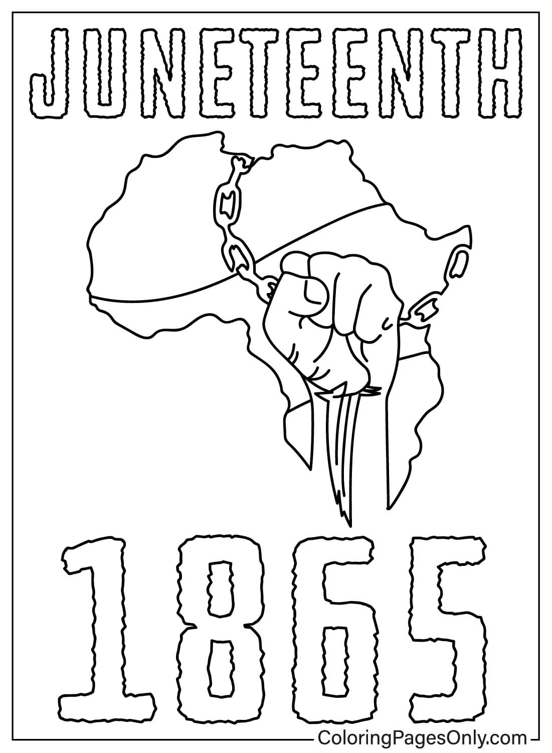 juneteenth coloring pages free