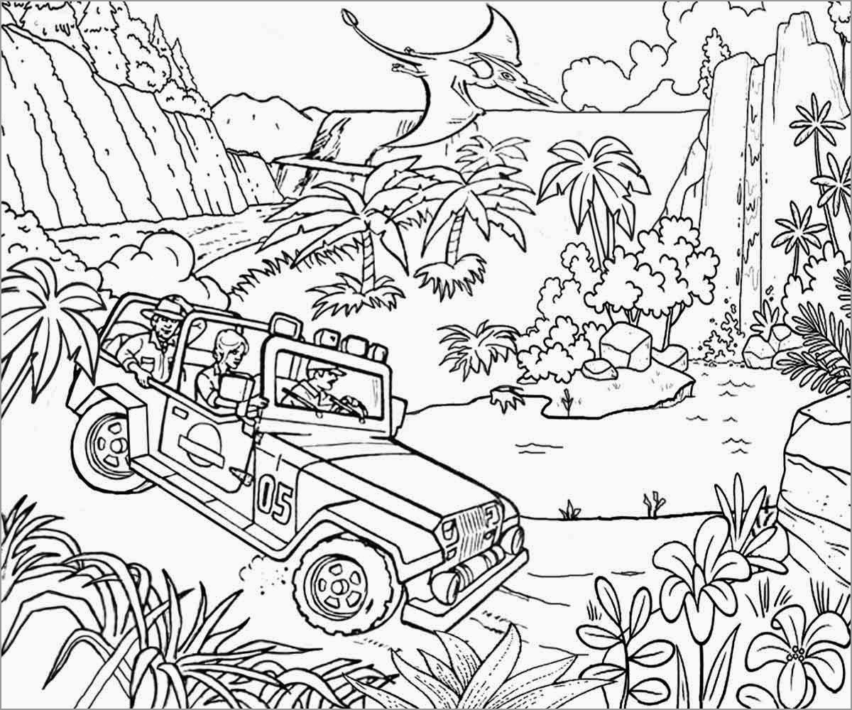 Coloring Pages Jurassic Park