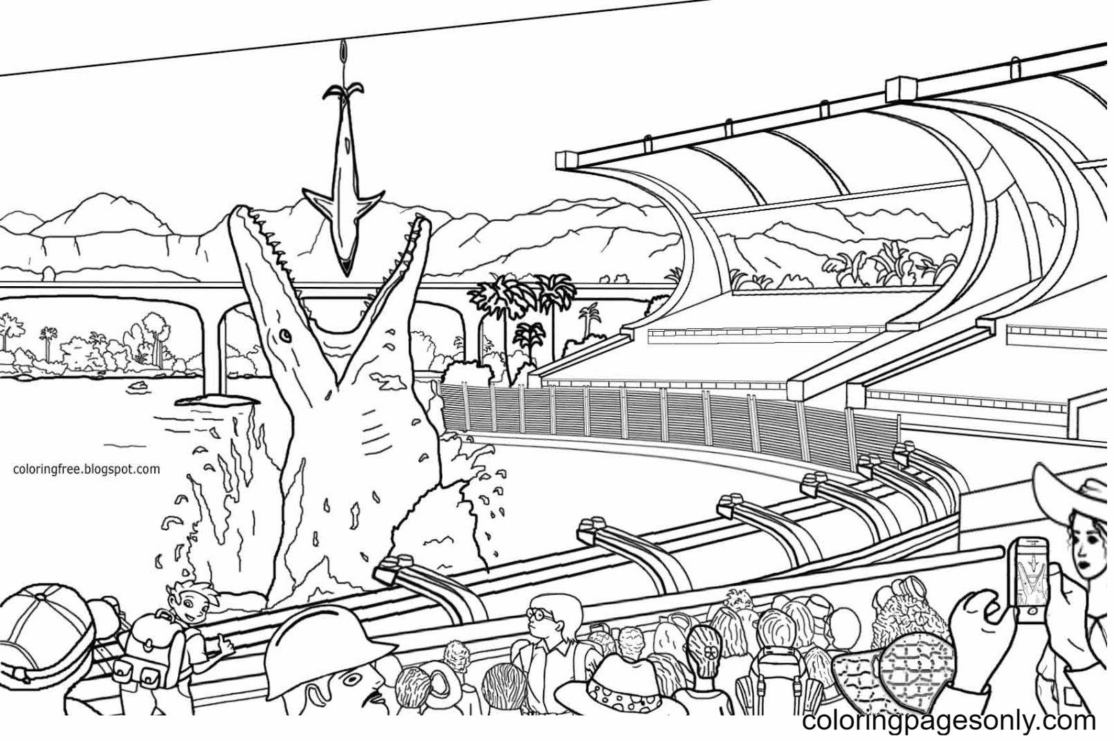 Jurassic Park Coloring Pages