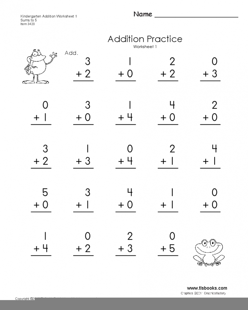 K Addition Worksheets Math Worksheets Printable