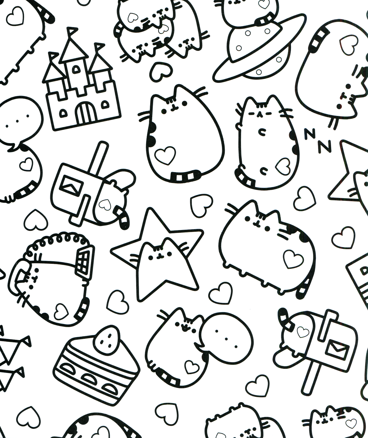 Kawaii Coloring Pages Coloring rocks