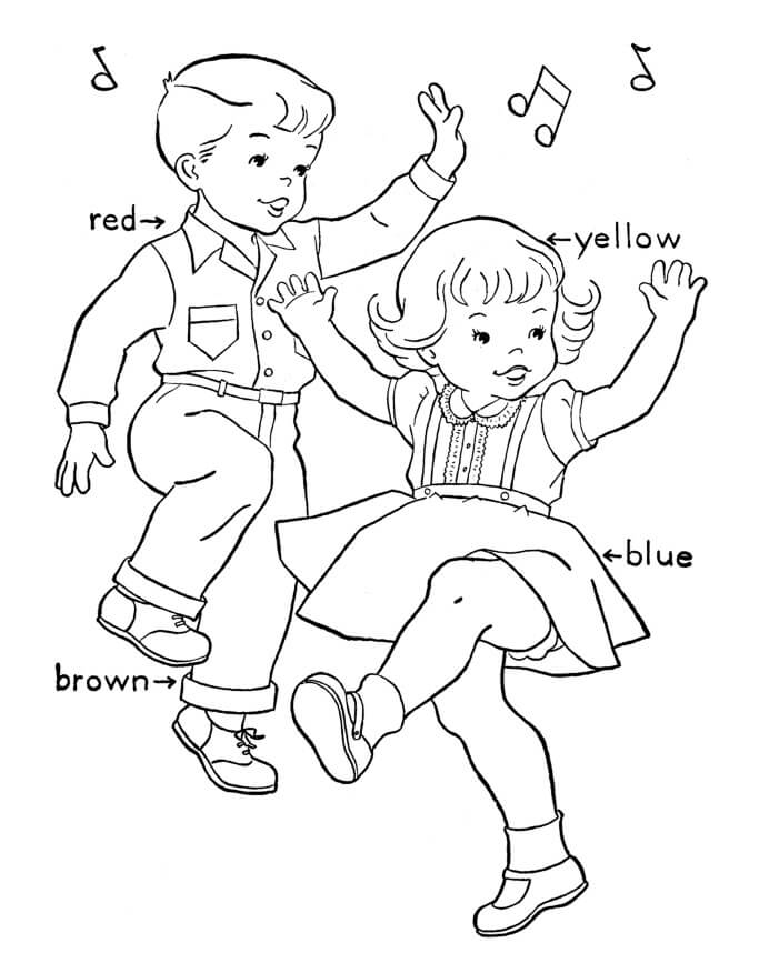 Kids Dance Coloring Page Free Printable Coloring Pages For Kids