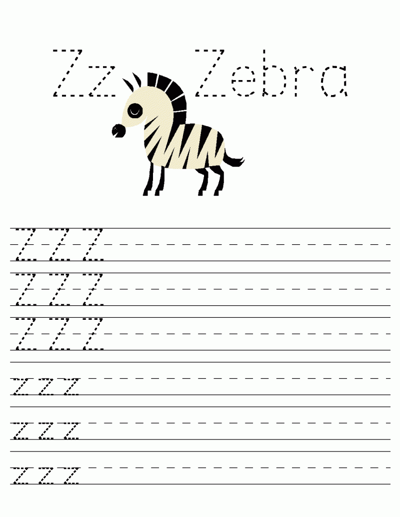 Kindergarten A Z Worksheet