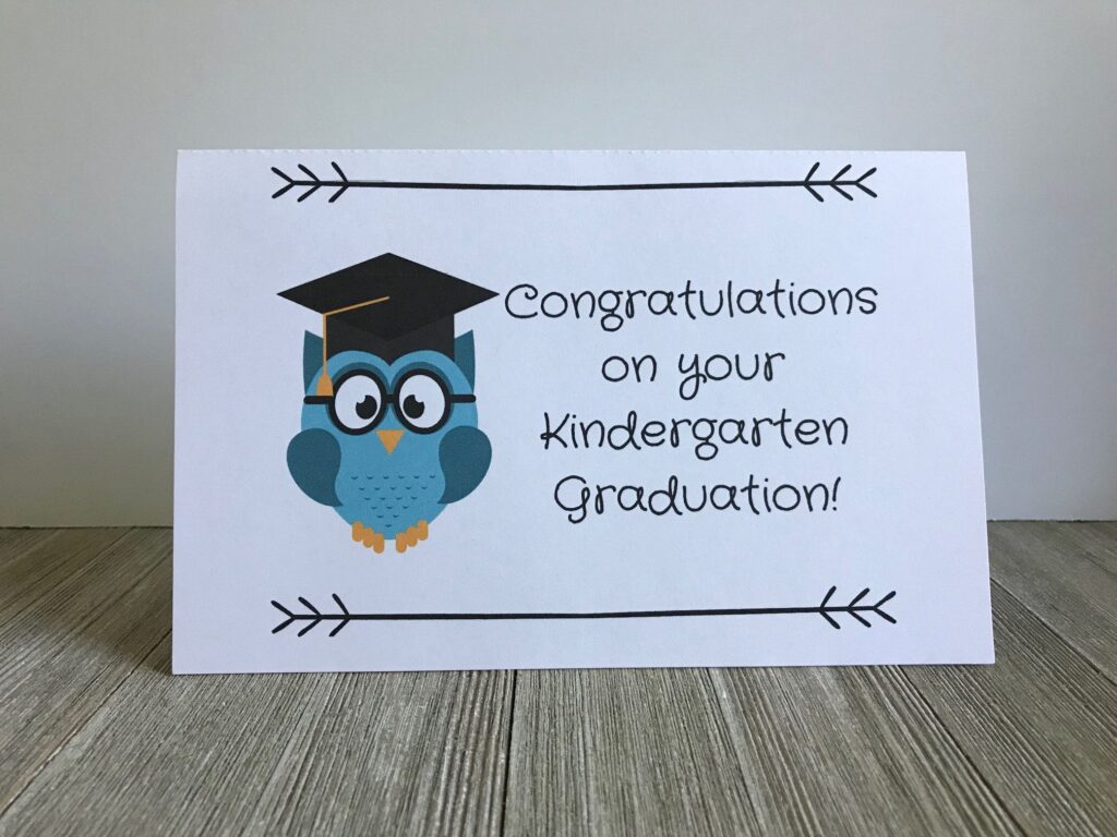 Kindergarten Graduation Card Free Printable Printable Kindergarten