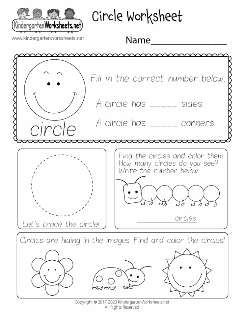 Kindergarten Shape Worksheets Kindergarten