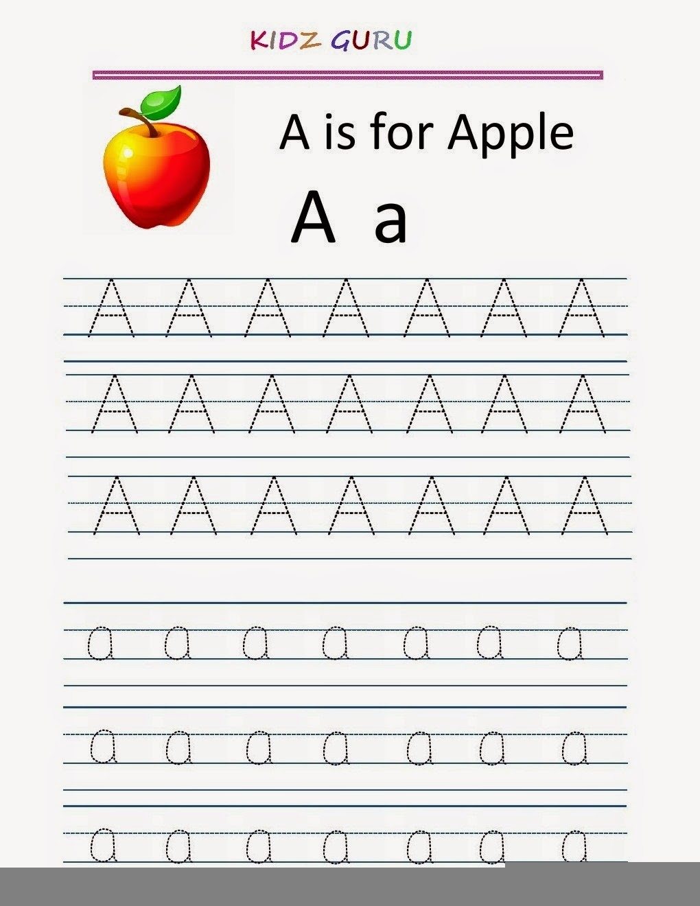 Kindergarten Tracing Letters Free Worksheets Tracing Worksheets