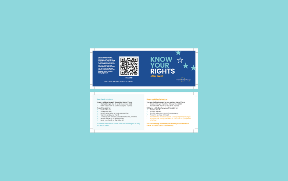 Know Your Rights Cards NewEuropeans UK