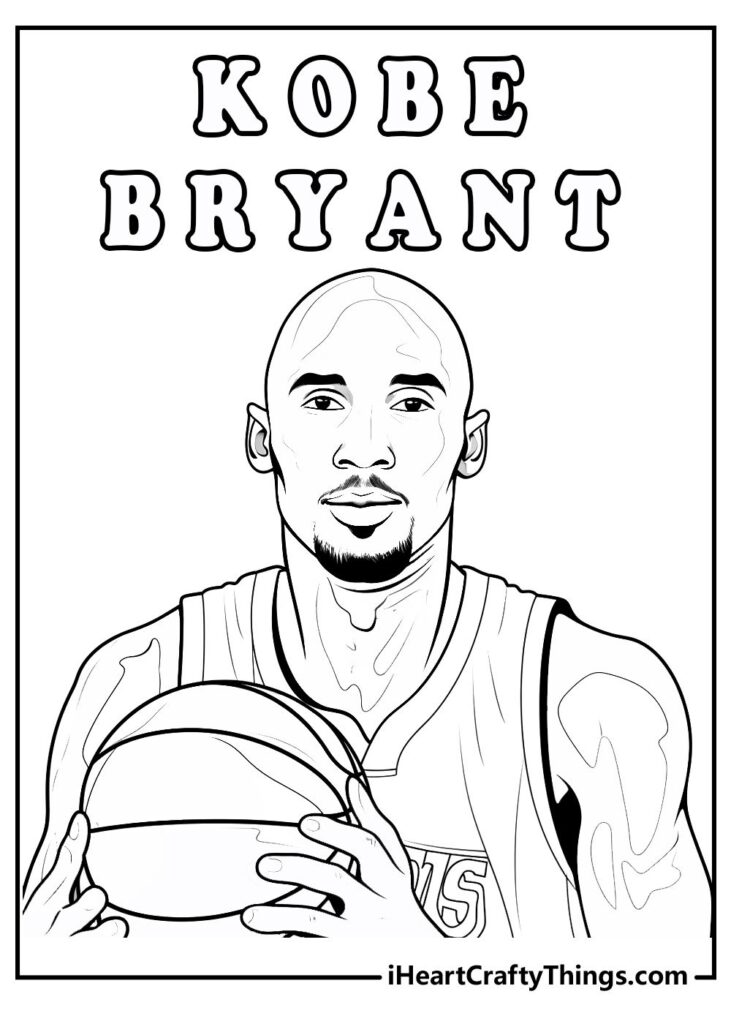 Kobe Bryant Coloring Pages Kobe Bryant Kobe Bryant