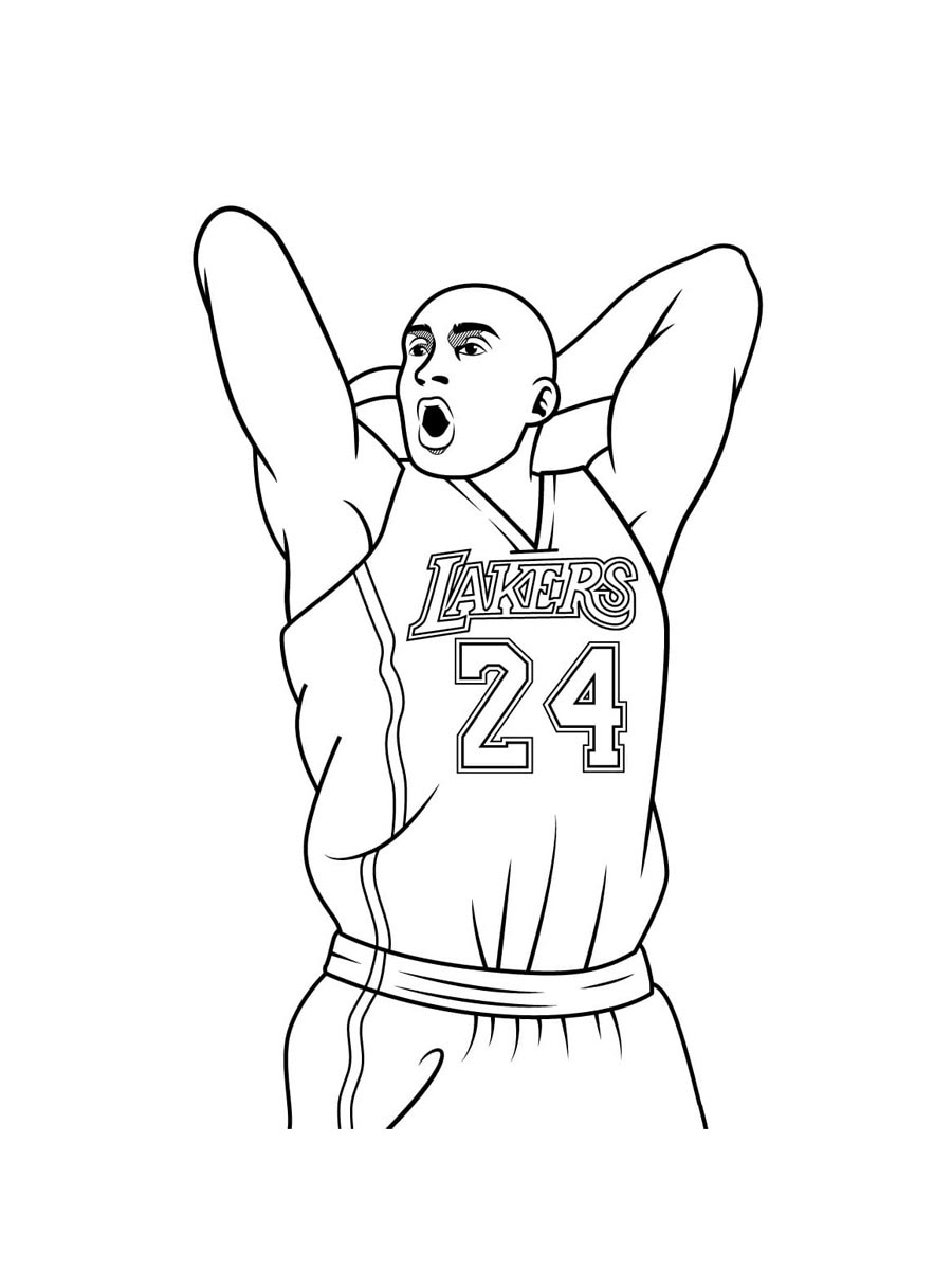 Kobe Bryant Coloring Pages