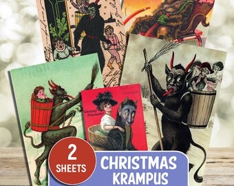 Krampus Cards Printable Etsy
