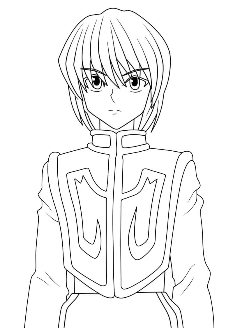 Kurapika Hunter X Hunter Coloring Page Anime Coloring Pages