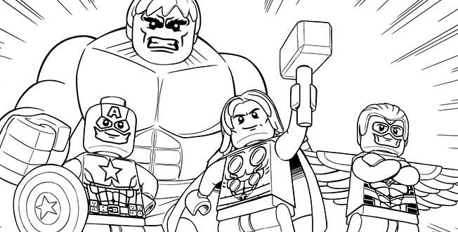 Lego Avengers Coloring Pages Printable Coloring Pages FREE