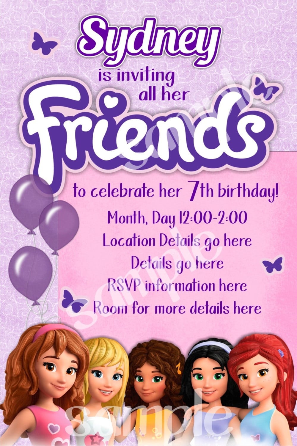 Lego Friends Invitation Mickey Mouse Invitations Templates