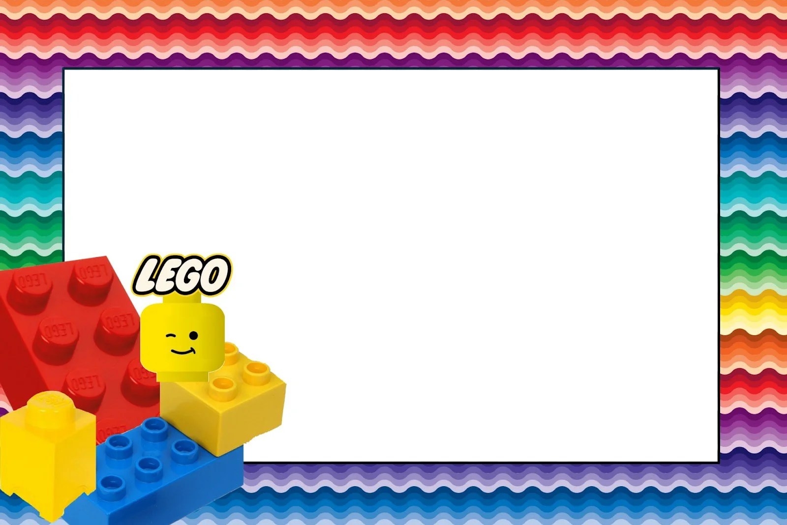 editable lego friends invitation template free