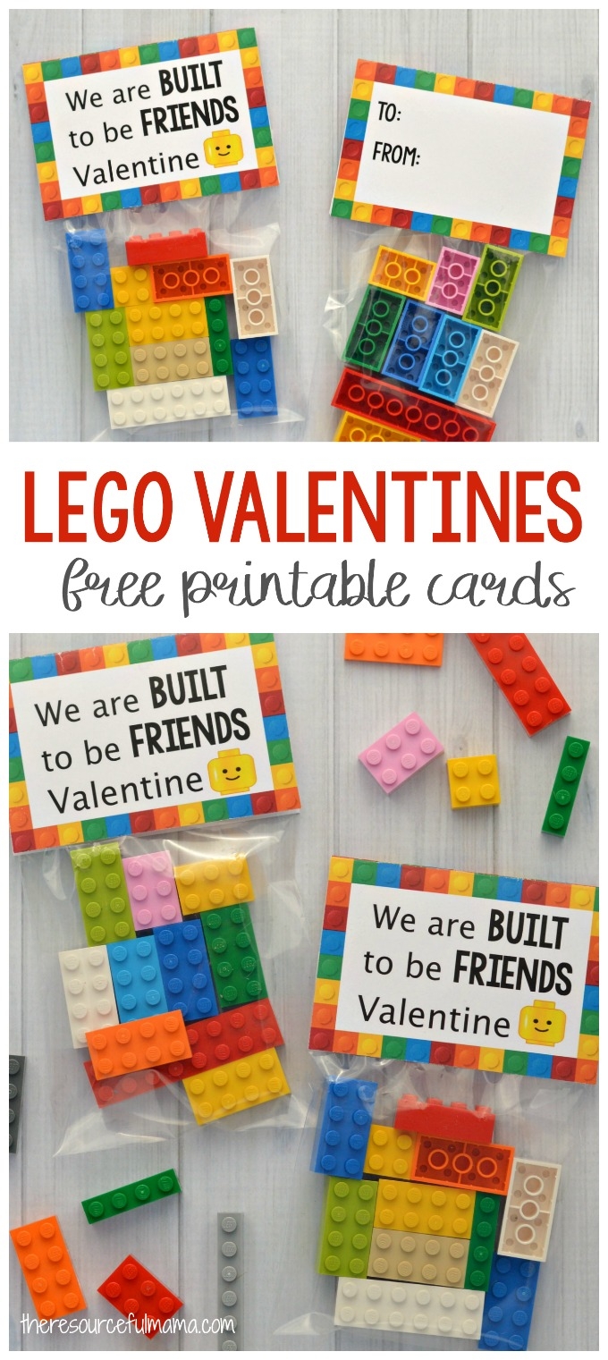 Lego Valentine Cards The Resourceful Mama