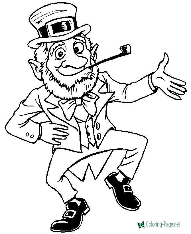Leprechaun Coloring Pages