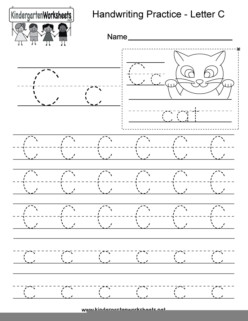 preschool worksheets letter c