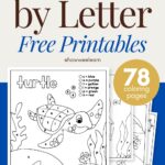 Letter Coloring Pages Kindergarten Infoupdate