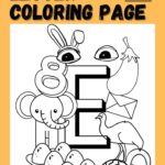 Letter E Coloring Page Free Printable Letter E Coloring Pages Easy
