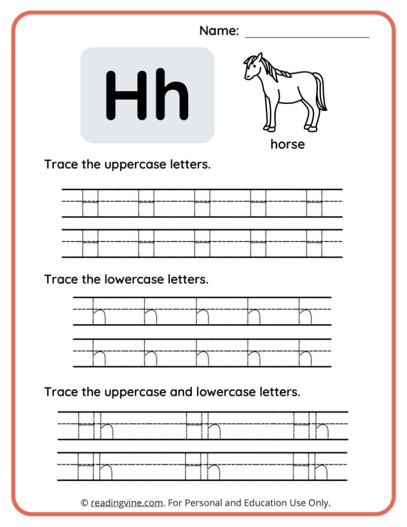 Letter H Activities Letter H Worksheets Letter H Crafts For
