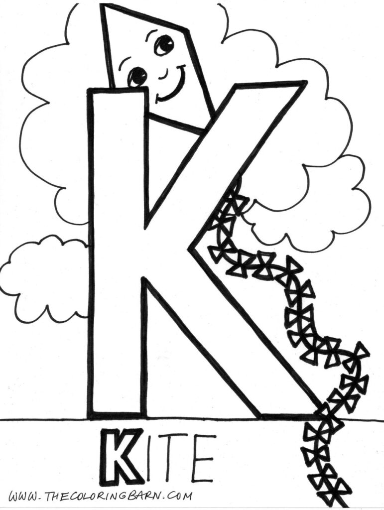 Letter K Coloring Page Coloring Home