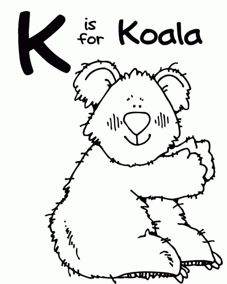 Letter K Coloring Page Coloring Home