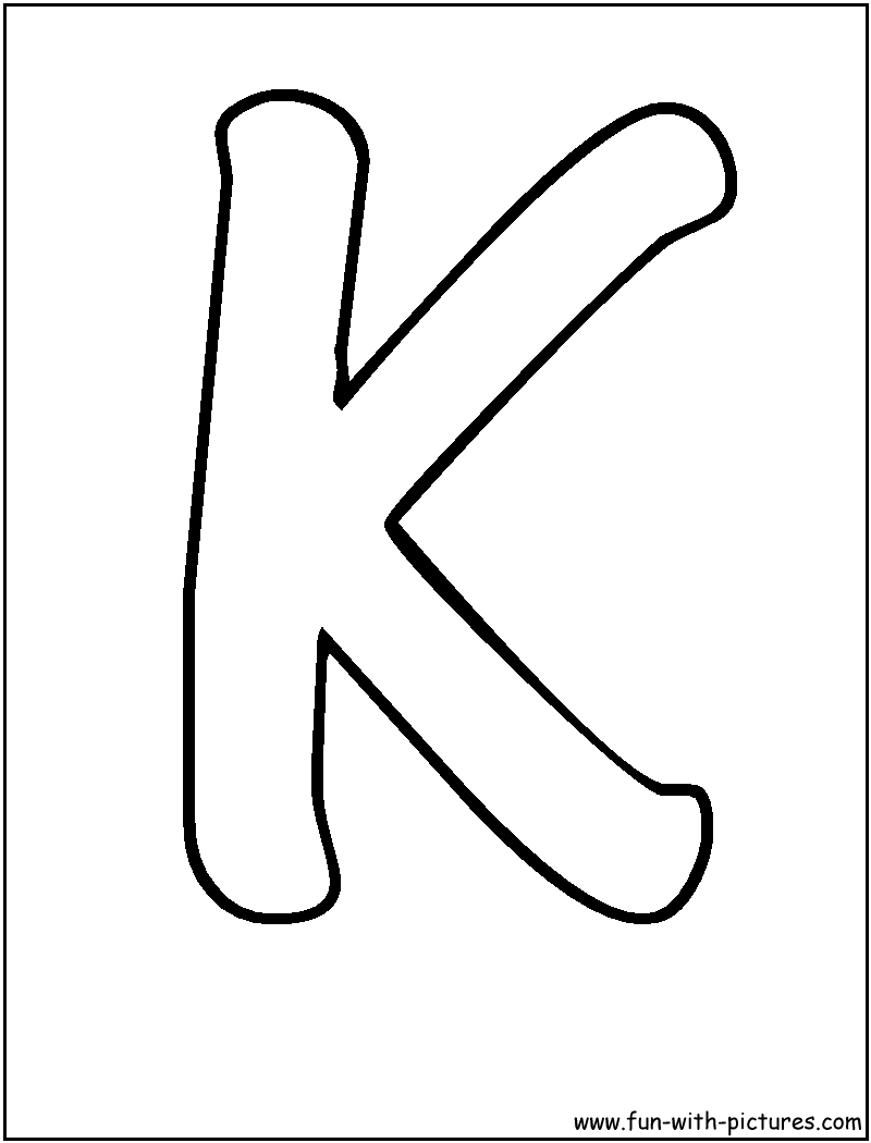 Letter K Coloring Page