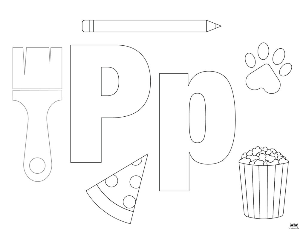 Letter P Coloring Pages Pre Infoupdate