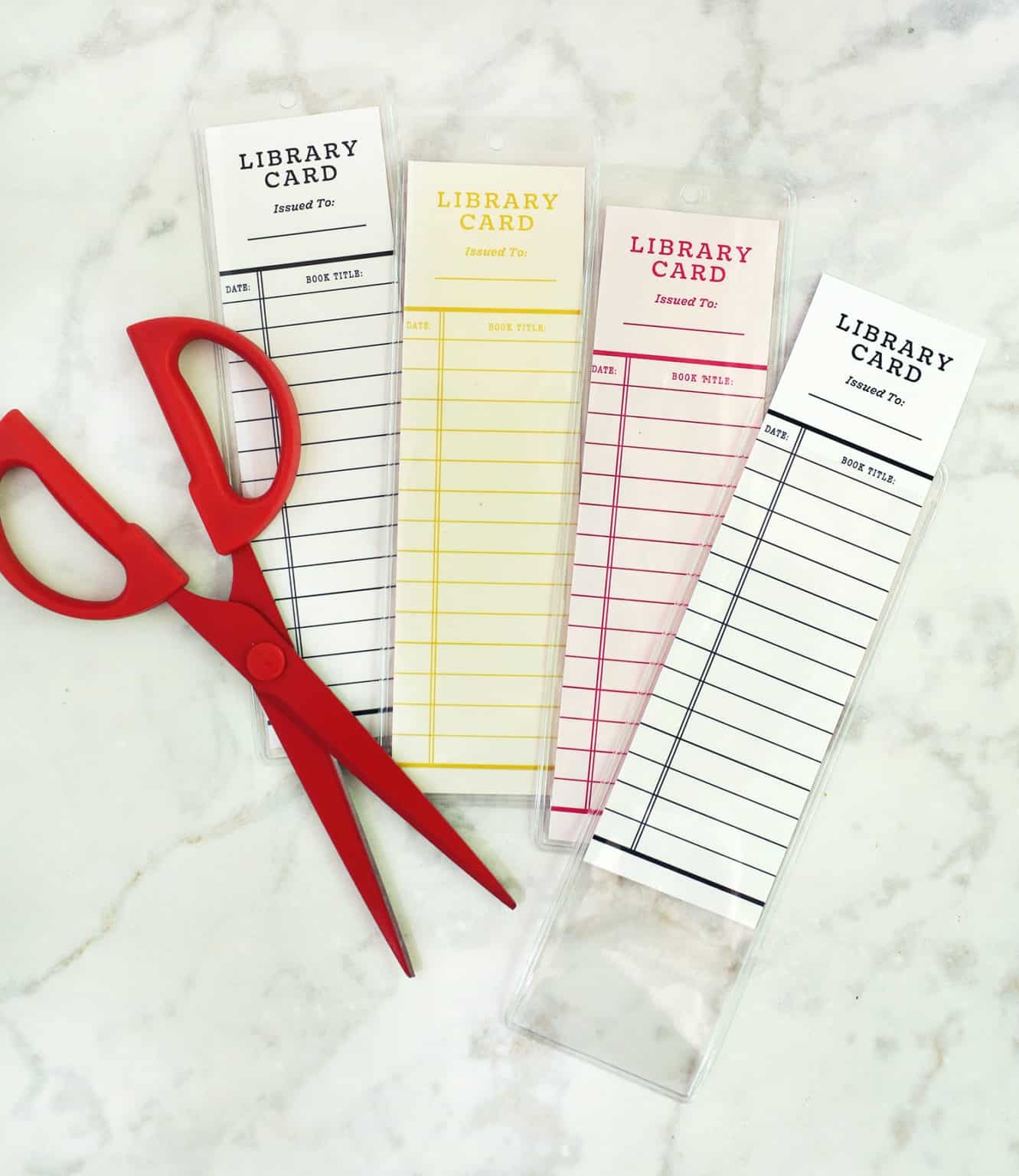Library Card Bookmark Free Printables A Beautiful Mess