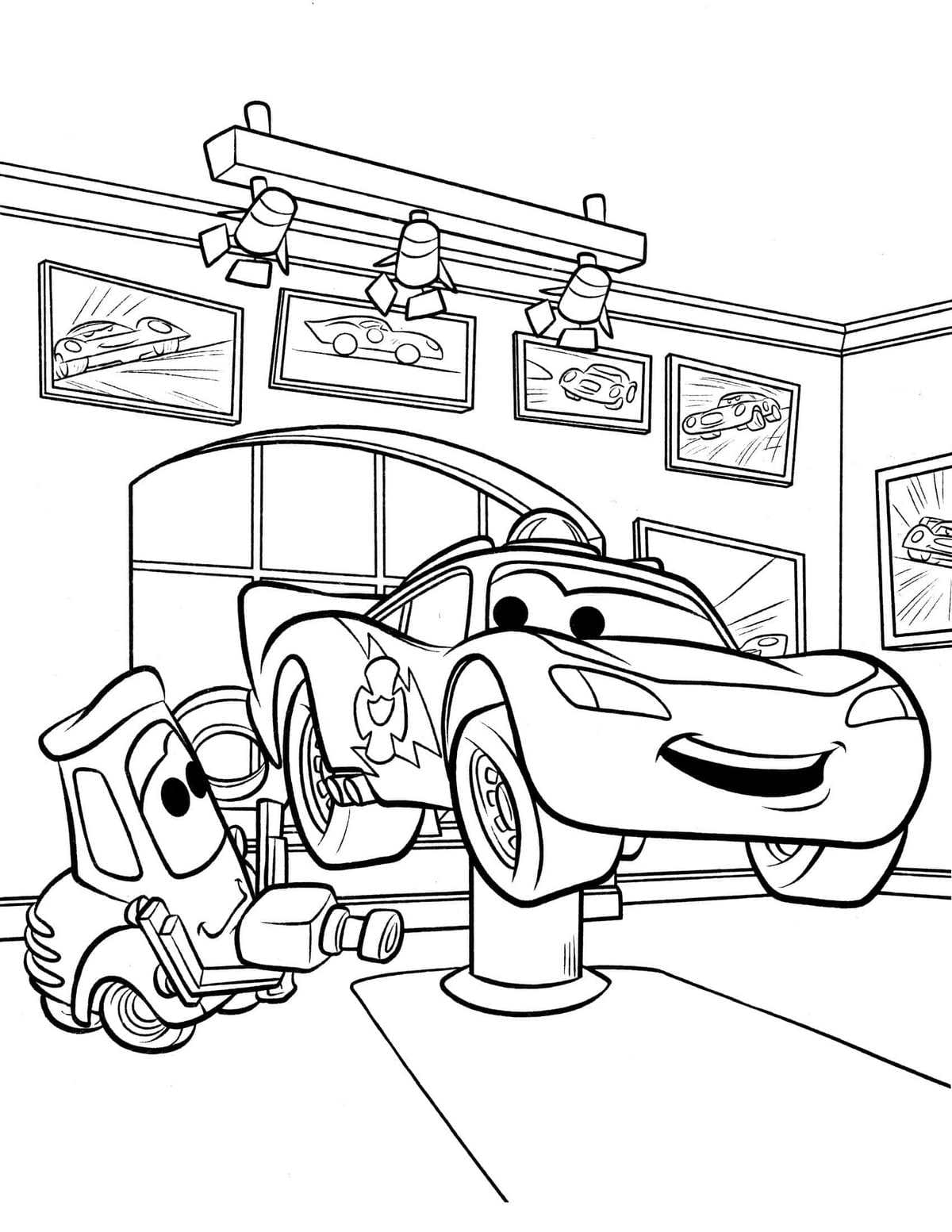 free coloring pages of lightning mcqueen