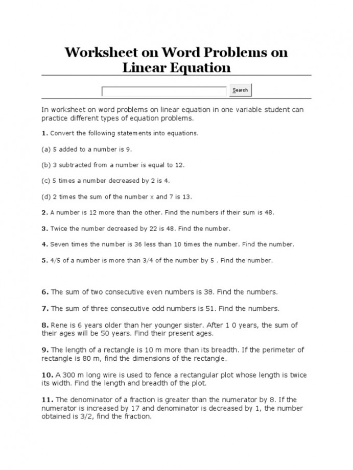 writing equations from word problems worksheet pdf