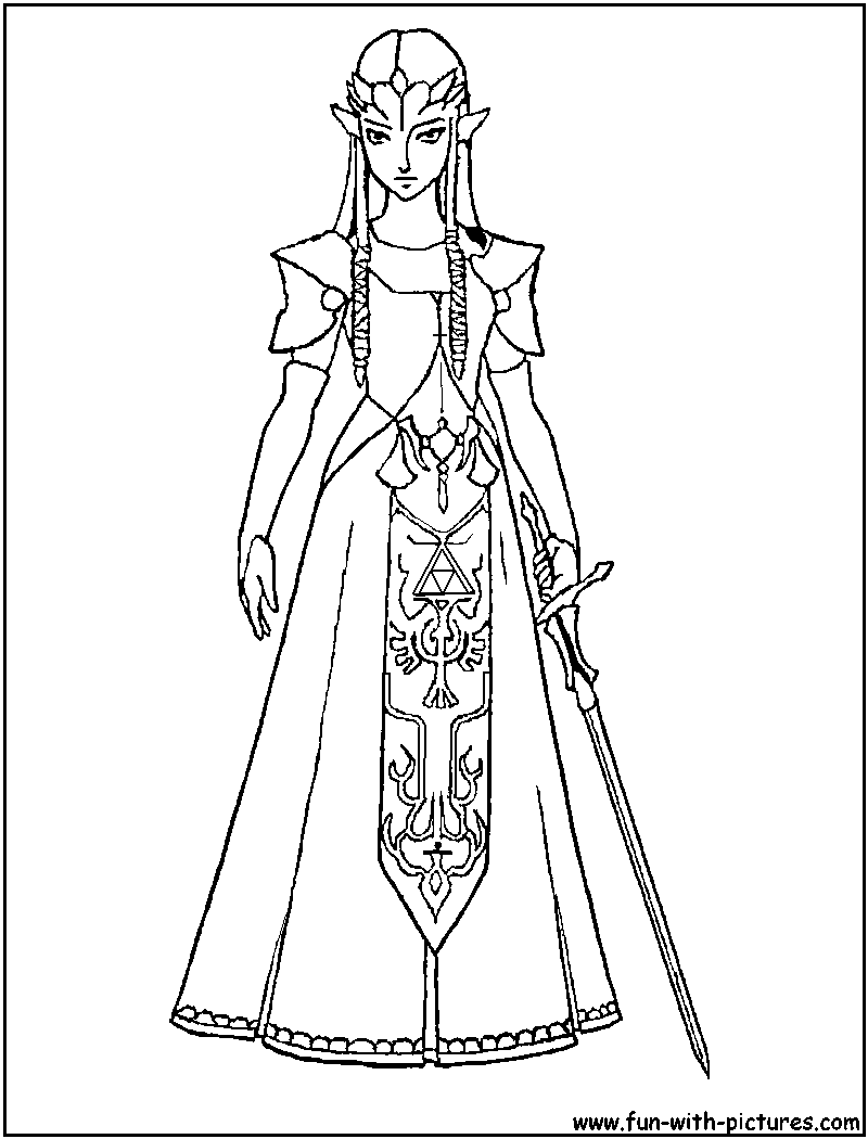 Link Zelda Coloring Pages