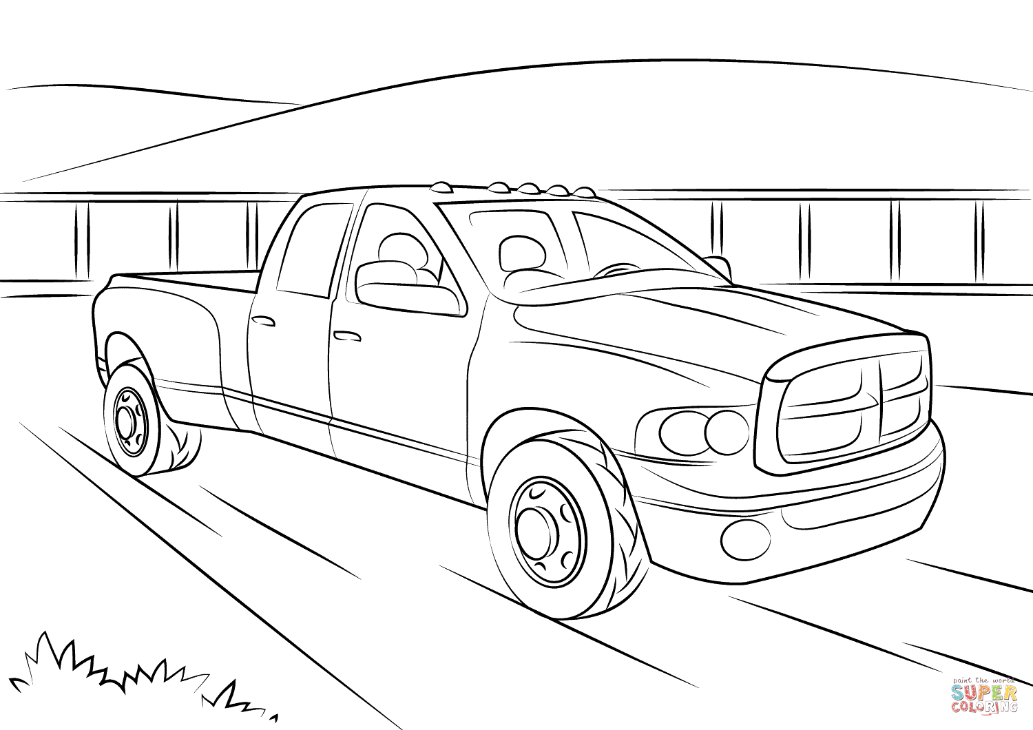 List Of Dodge Truck Coloring Pages