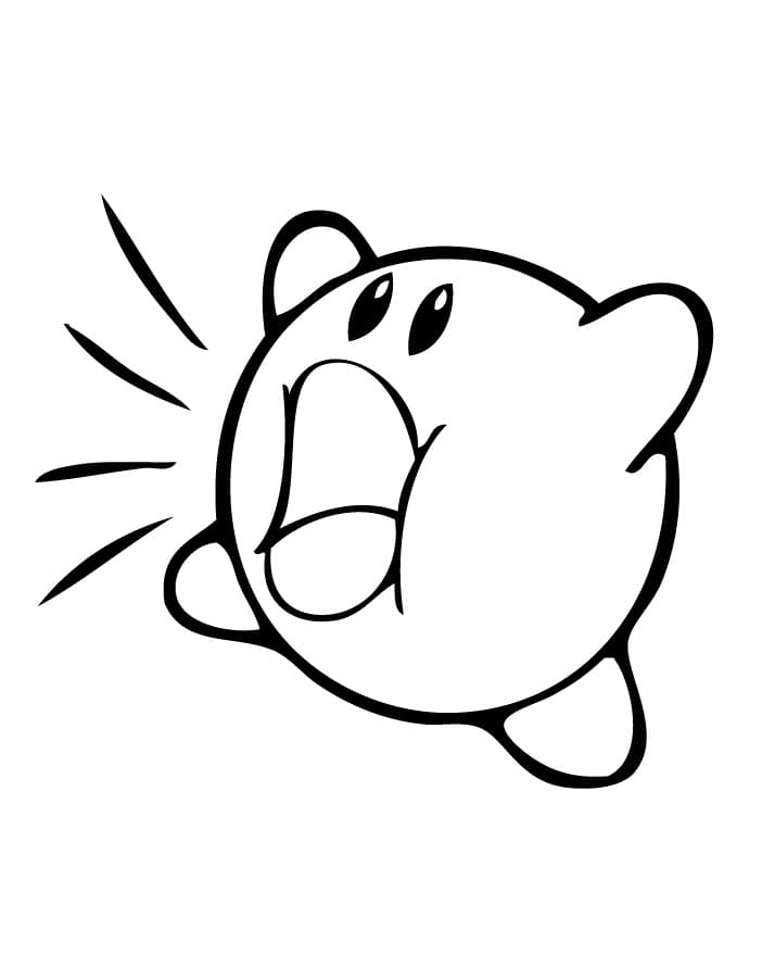 Kirby Coloring Page