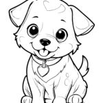 Little Smiling Dog Dog Coloring Pages