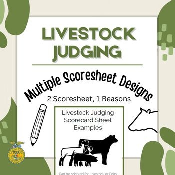 Livestock Judging Sheets FFA Livestock Judging Livestock Animal