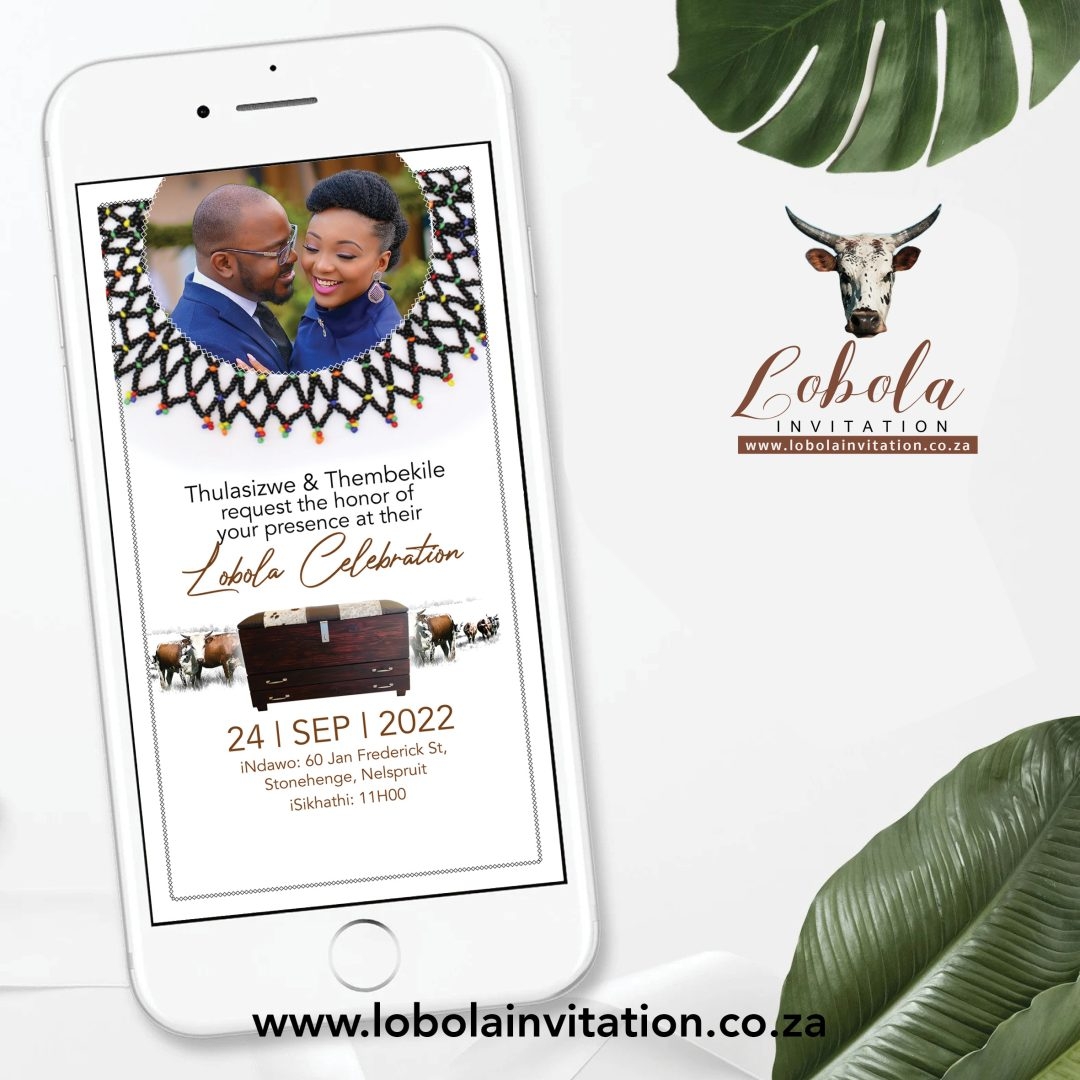 Lobola Celebration Invitation Lobola Invitation Design