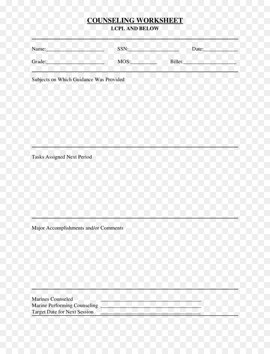 Luna Jan rtf COUNSELING WORKSHEET References NAVMC 2795 Guide 