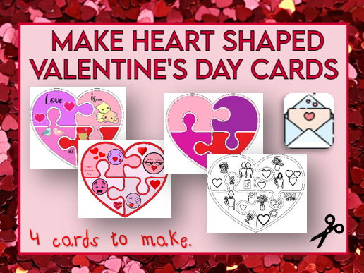 Make Heart Shaped Valentine 39 s Day Cards Teaching Resources