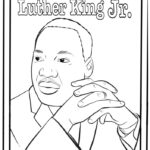 Martin Luther King Coloring Page Free MLK Printable Sheet