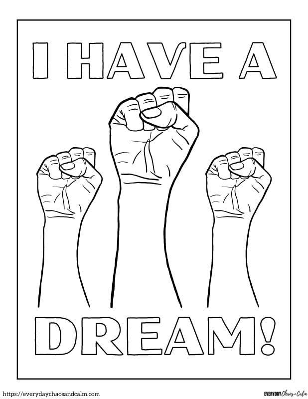 Martin Luther King Jr Coloring Page For Kids Free Coloring Sheet 