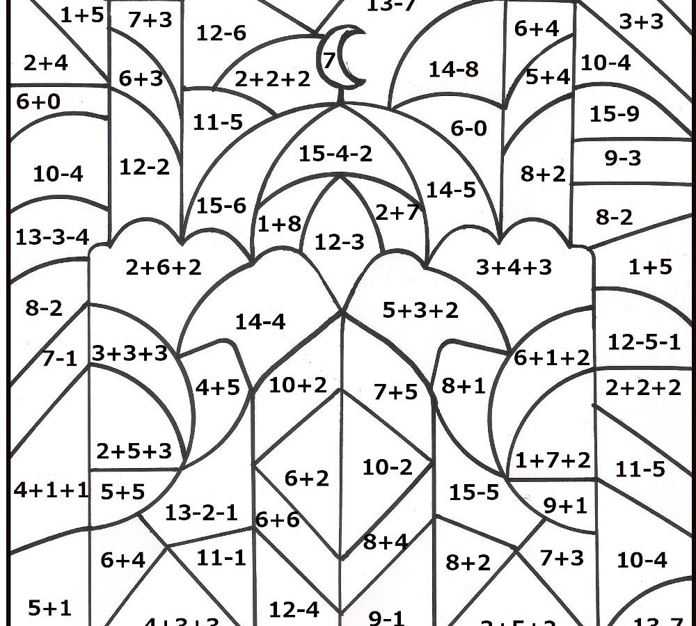3rd grade math worksheets coloring