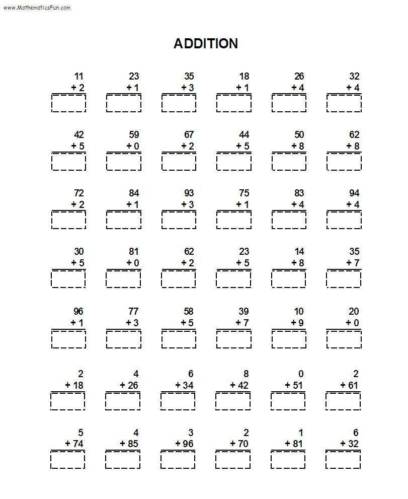 Math Window Card Printable