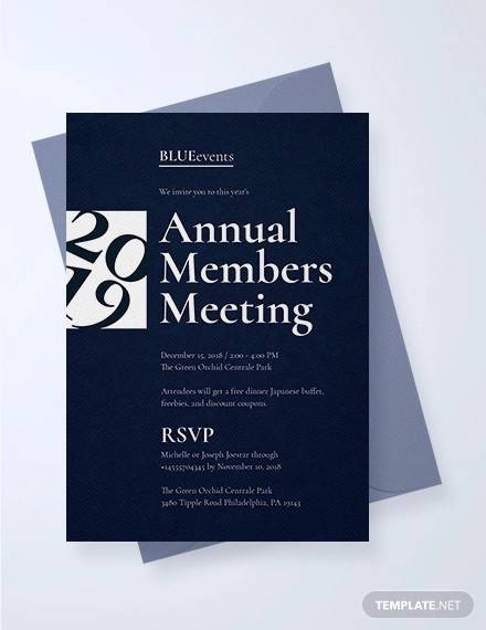 Meeting Invite Template PARAHYENA
