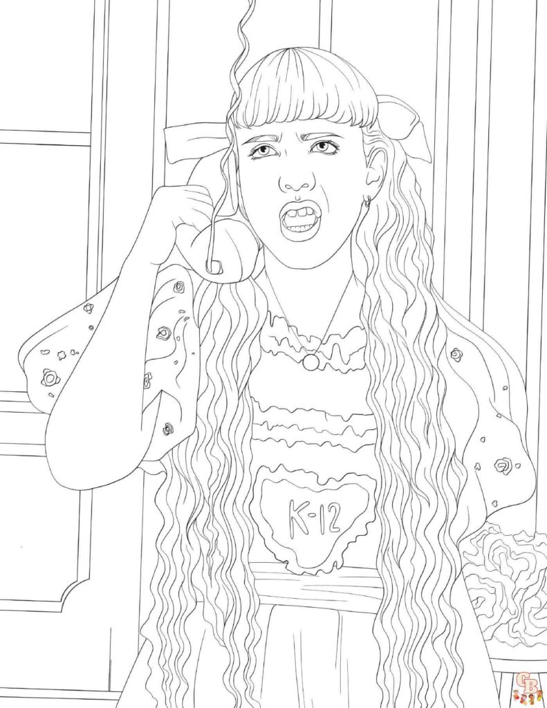 Melanie Martinez Coloring Pages Printable And Easy For Kids